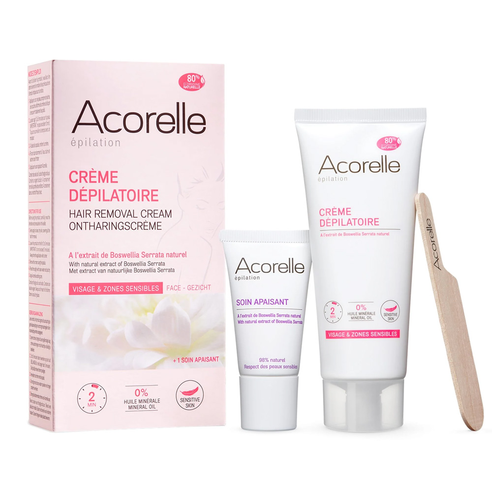 Crema depilatoria viso e zone sensibili - Acorelle