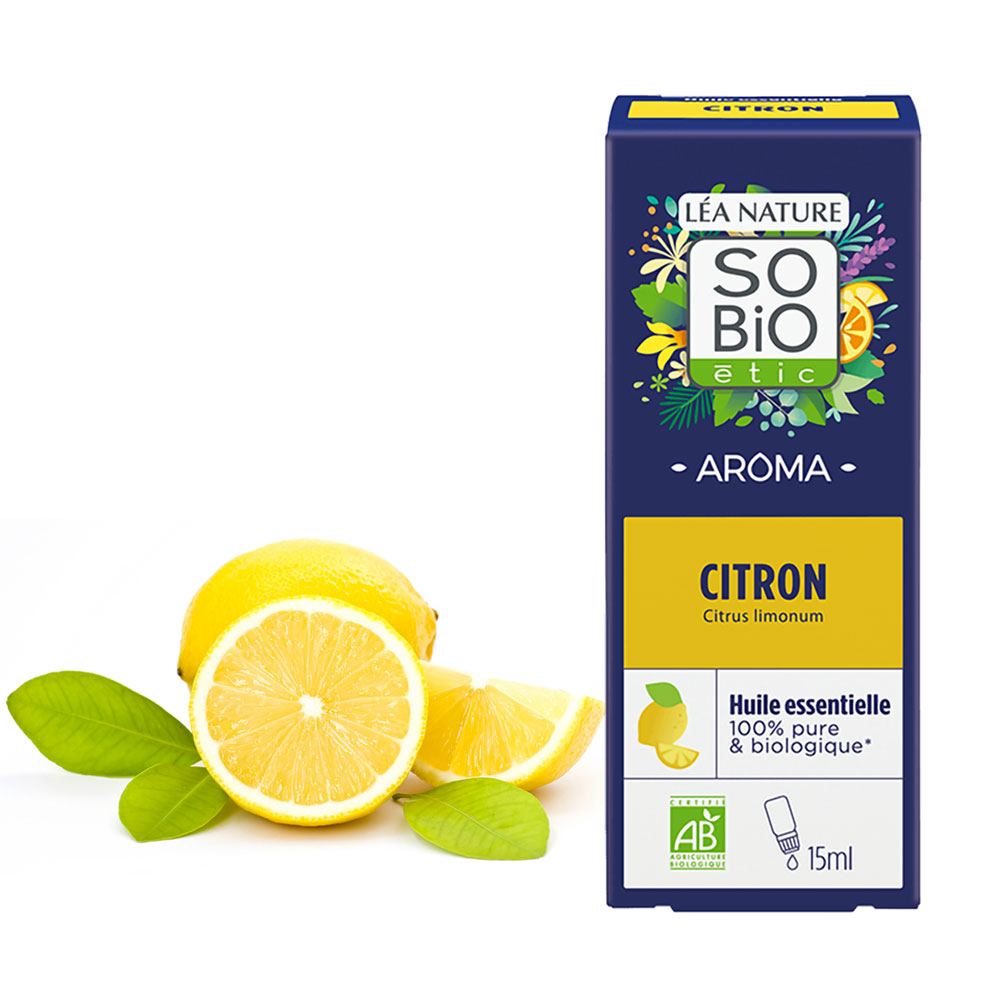 Olio essenziale di Limone 15 ml - puro al 100% - So'Bio étic