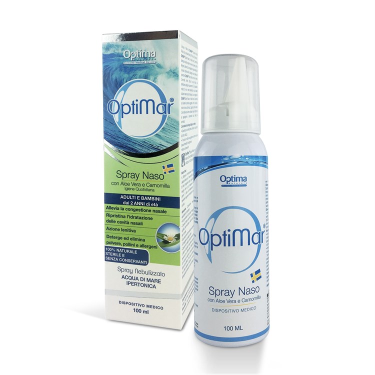 OPTIMAR SPRAY NASO - ACQUA DI MARE IPERTONICA Optima Naturals Optima Naturals