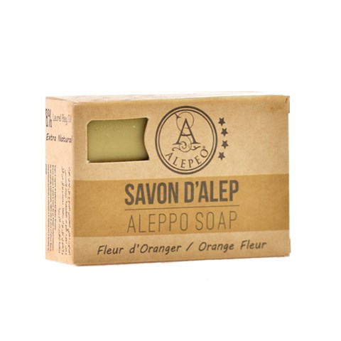 SAPONE DI ALEPPO 8% - FIORI D'ARANCIO