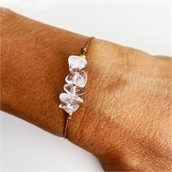 BRACCIALE CHIPS LINE - CRISTALLO DI ROCCA Cristalli e altro