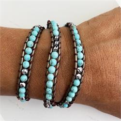 BRACCIALE CHARM - TURCHESE & EMATITE zzz Elements of Nature