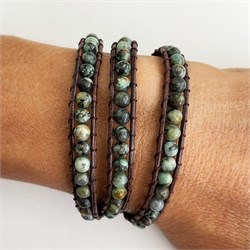 BRACCIALE CHARM - TURCHESE AFRICANO Cristalli e altro