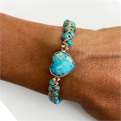 BRACCIALE LOVE - DIASPRO BLU Cristalli e altro