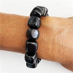 BRACCIALE CUBE - SHUNGITE Cristalli e altro