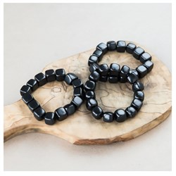 BRACCIALE CUBE - SHUNGITE Cristalli e altro