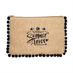 POCHETTE IN JUTA - SUMMER LOVER Nero Alkemilla