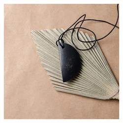 PENDENTE DI SHUNGITE - SEMIDISCO Cristalli e altro
