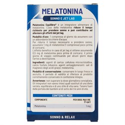 MELATONINA - SONNO E JET LEG Equilibra