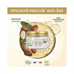 PREZIOSO ARGAN - CREMA LEGGERA NOTTE ANTI-AGE So'Bio étic