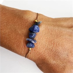 BRACCIALE CHIPS LINE - SODALITE Cristalli e altro