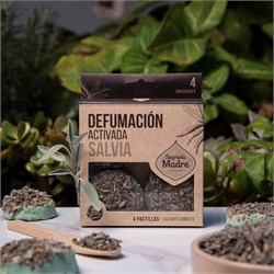 INCENSO  TAVOLETTA ATTIVA  SALVIA BIANCA - SAGRADA MADRE *Non più assortito