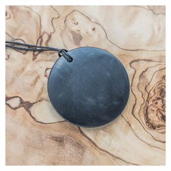 PENDENTE DI SHUNGITE - GRANDE CERCHIO Cristalli e altro