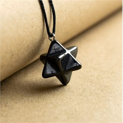 PENDENTE DI SHUNGITE - MERKABA Cristalli e altro