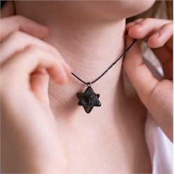 PENDENTE DI SHUNGITE - MERKABA Cristalli e altro