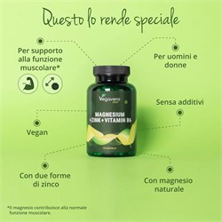 ZINCO - MAGNESIO - VITAMINA B6 - INTEGRATORE Vegavero
