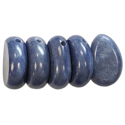 PENDENTE  PIETRA LEVIGATA  AVVENTURINA BLU Cristalli e altro