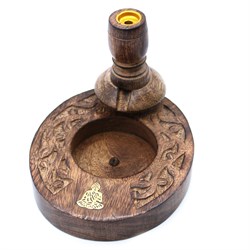 BRUCIA INCENSO BACKFLOW LEGNO DI MANGO - BUDDHA Incensi & Accessori