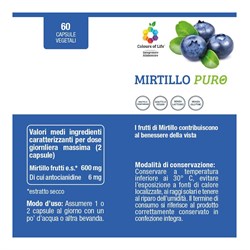 MIRTILLO PURO - INTEGRATORE Optima Naturals