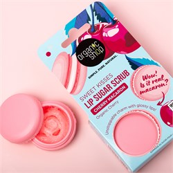 LIP SUGAR SCRUB  CHERRY MACARON  Organic Shop