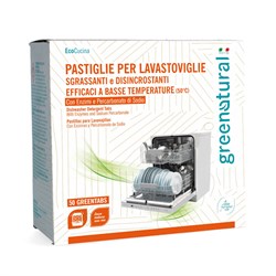 PASTIGLIE PER LAVASTOVIGLIE 50 pastiglie Green Natural