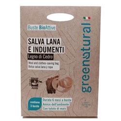 BUSTE BIOATTIVE - SALVA LANA E INDUMENTI Cedro Green Natural