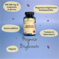 MAGNESIO BISGLICINATO - INTEGRATORE NATURALE Vegavero