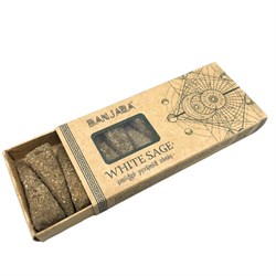 INCENSO A CONI WHITE SAGE - BANJARA Incensi & Accessori