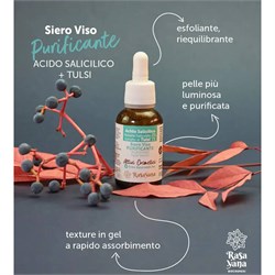 SIERO VISO PURIFICANTE - ACIDO SALICILICO + TULSI Rasayana