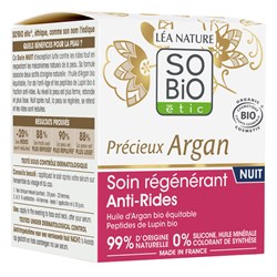 PREZIOSO ARGAN - CREMA NOTTE RIGENERANTE ANTI-RUGHE So'Bio étic