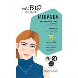  MIRANDA  MASCHERA VISO PELLE GRASSA 3 - Uva verde PuroBio