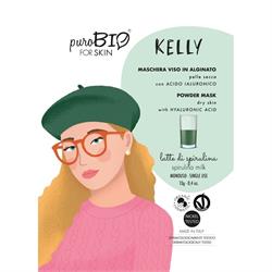  KELLY  MASCHERA VISO PEEL-OFF PELLE SECCA 3 - Latte di Spirulina PuroBio