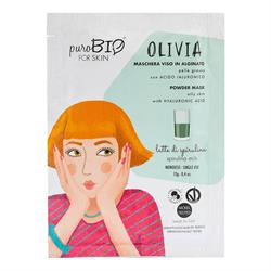  OLIVIA  MASCHERA VISO PEEL-OFF PELLE GRASSA 3 - Latte di Spirulina PuroBio