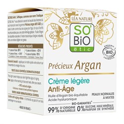 PREZIOSO ARGAN - CREMA LEGGERA ANTI-AGE So'Bio étic