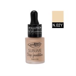 DROP FOUNDATION  SUBLIME  SOTTOTONO GIALLO 02Y PuroBio