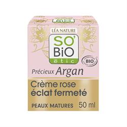 PREZIOSO ARGAN - CREMA ROSA  ILLUMINANTE E RASSODANTE  So'Bio étic