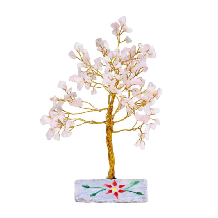 ALBERO DI GEMME - QUARZO ROSA Cristalli e altro160 gemme  Cristalli e altro