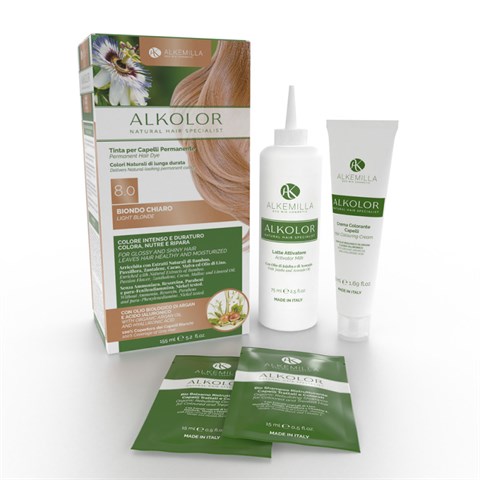 ALKOLOR - TINTA PERMANENTE - 8.0 BIONDO CHIARO