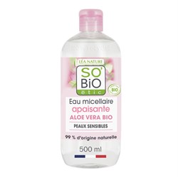 HYDRA ALOE - ACQUA MICELLARE LENITIVA  PELLE SENSIBILE  So'Bio étic