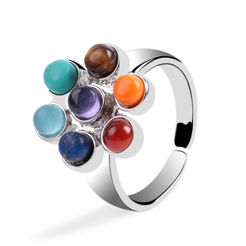 ANELLO "7 CHAKRA" FIORE