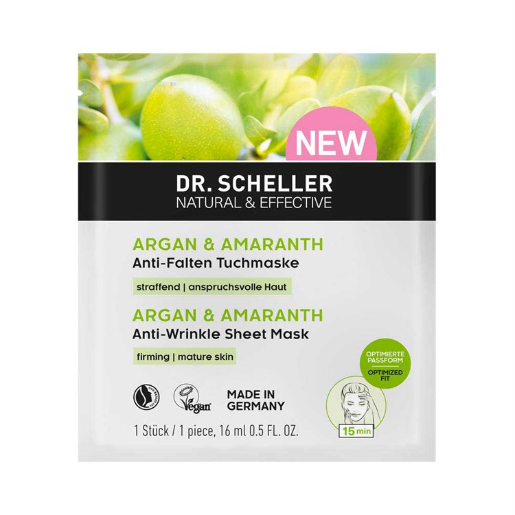 ARGAN & AMARANTO - MASCHERA IN TESSUTO ANTI-RUGHE *Non più assortito *Non più assortito
