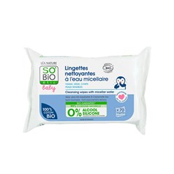 BABY - SALVIETTE DETERGENTI CON ACQUA MICELLARE So'Bio étic