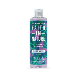 bagno doccia lavanda e geranio faith nature