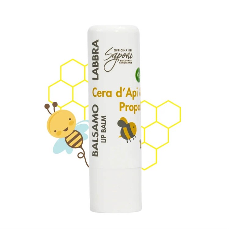 BALSAMO LABBRA - CERA D'API E PROPOLI Officina dei Saponi Officina dei Saponi