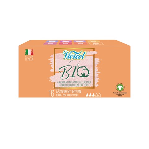 BIO - ASSORBENTI INTERNI COMPOSTABILI "SUPER"