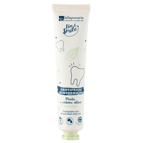 BIO & SMILE - DENTIFRICIO WONDERWHITE "MENTA & CARBONE"