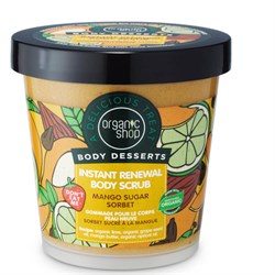 BODY DESSERT - SCRUB CORPO RINNOVAMENTO ISTANTANEO  MANGO SUGAR SORBET  Organic Shop