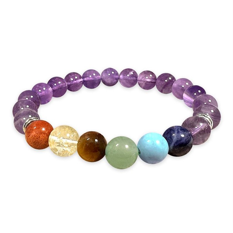 BRACCIALE 7 CHAKRA - AMETISTA Cristalli e altro Cristalli e altro