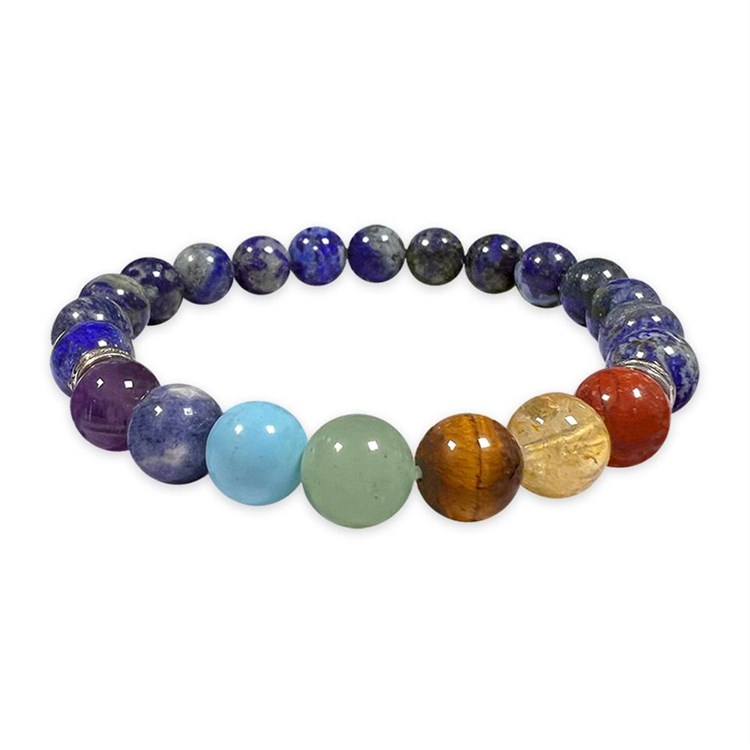 BRACCIALE 7 CHAKRA - LAPISLAZZULI Cristalli e altro Cristalli e altro