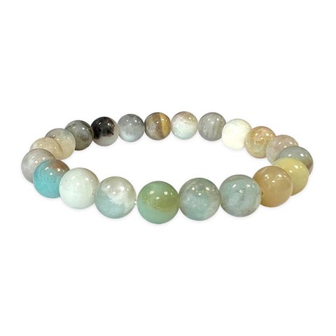 BRACCIALE AMAZZONITE MULTICOLORE